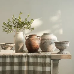 Aged Stone Urn Planter