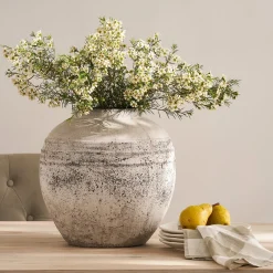 Aged Stone Urn Vase