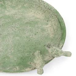 Antique Green Bird Dish