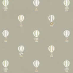 Bears & Balloons Mint Grey Made to Measure Roller Blind