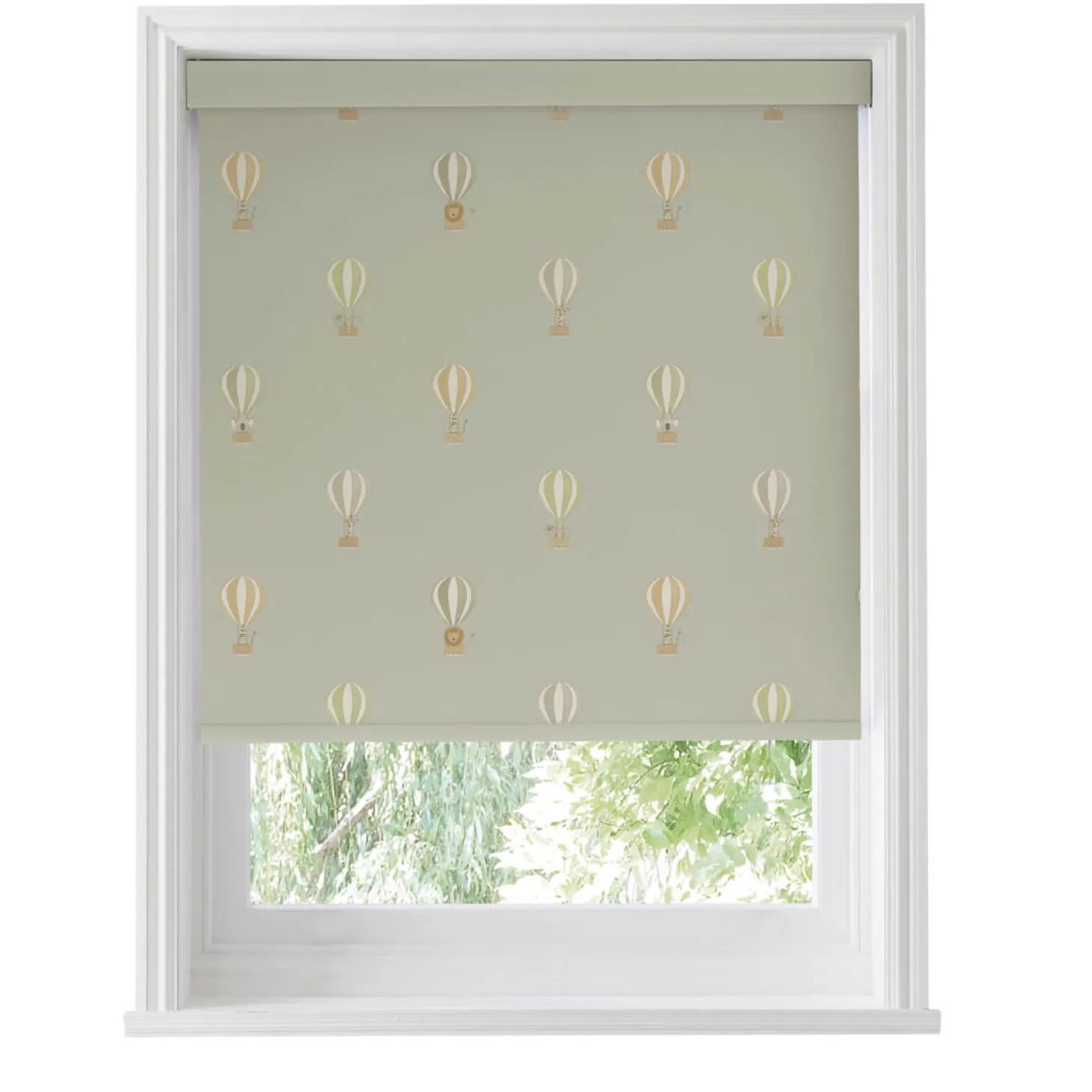 Bears & Balloons Mint Grey Made to Measure Roller Blind