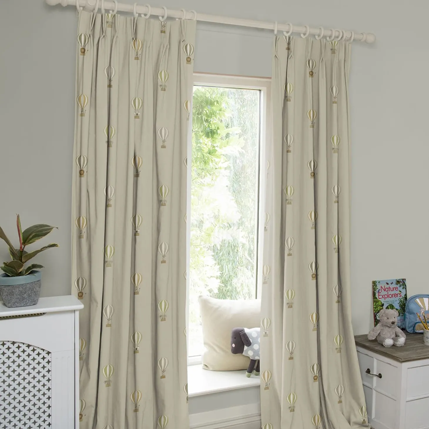 Bears & Balloons Sand Made to Measure Curtains