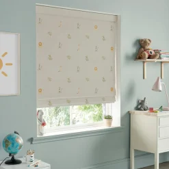 Bears Linen Look Made to Measure Roman Blind