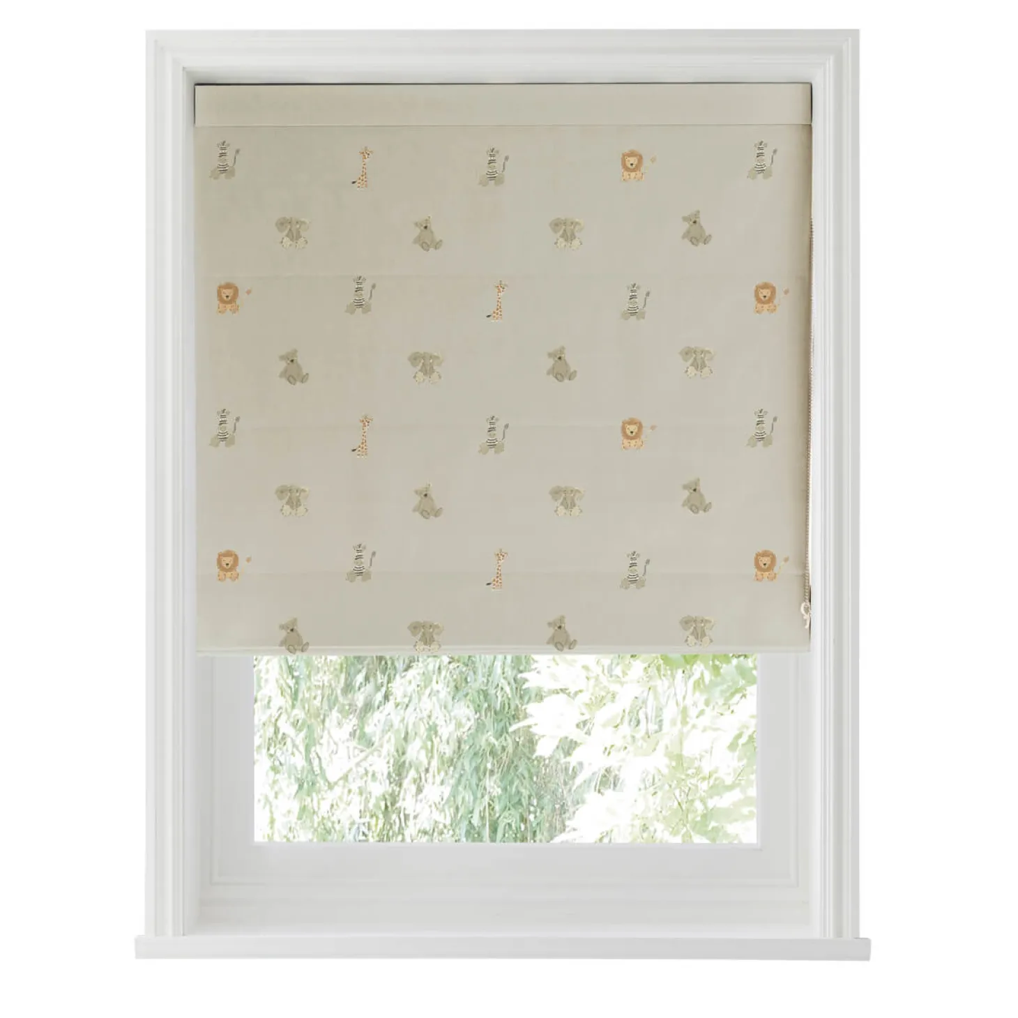 Bears Linen Look Made to Measure Roman Blind