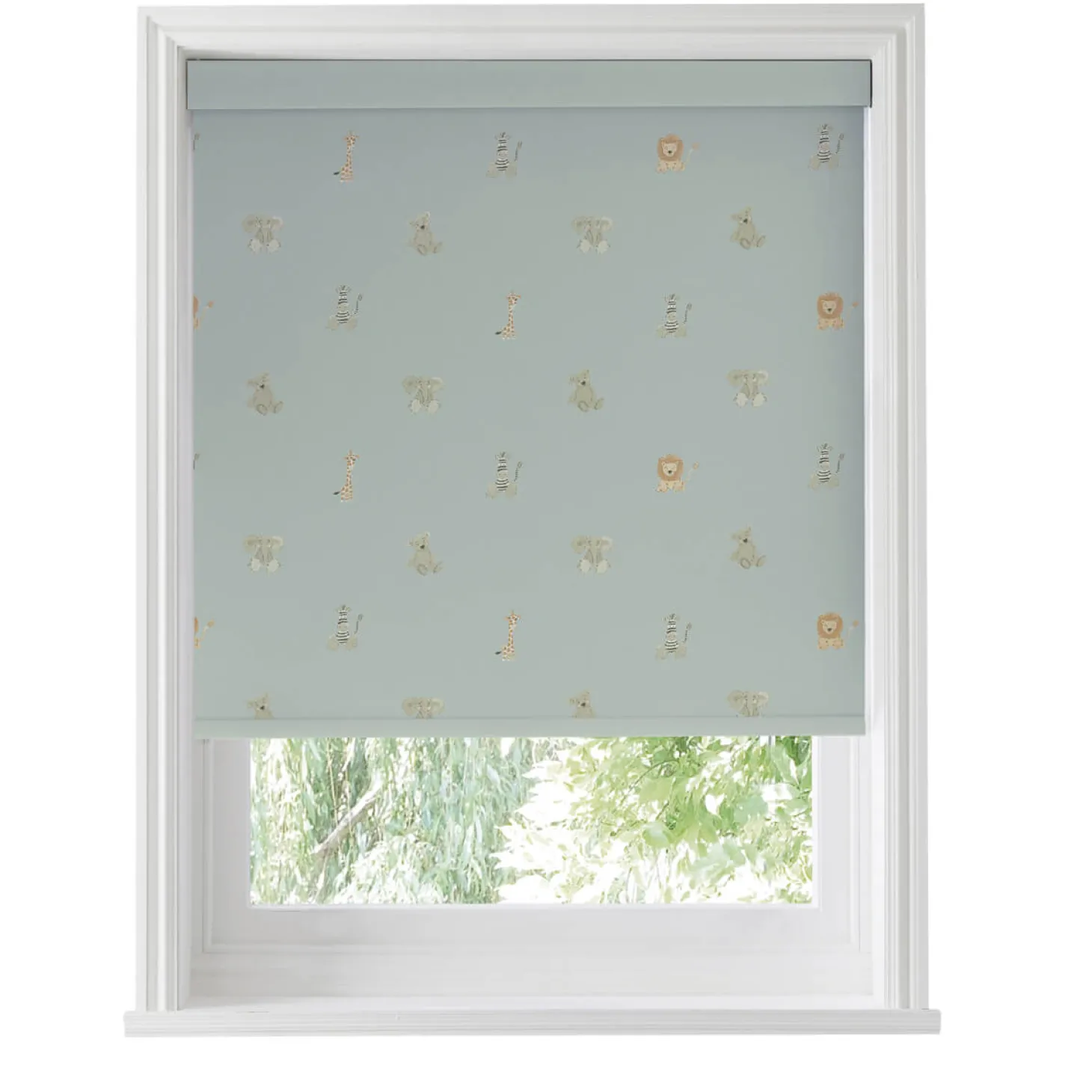 Bears Sage Green Made to Measure Roller Blind