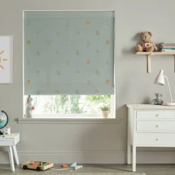 Bears Sage Green Made to Measure Roman Blind