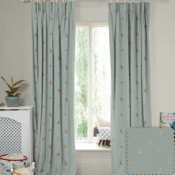 Bears Sage Green Made to Measure Curtains