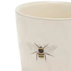 Bees Dimpled Small Stoneware Coffee Mug
