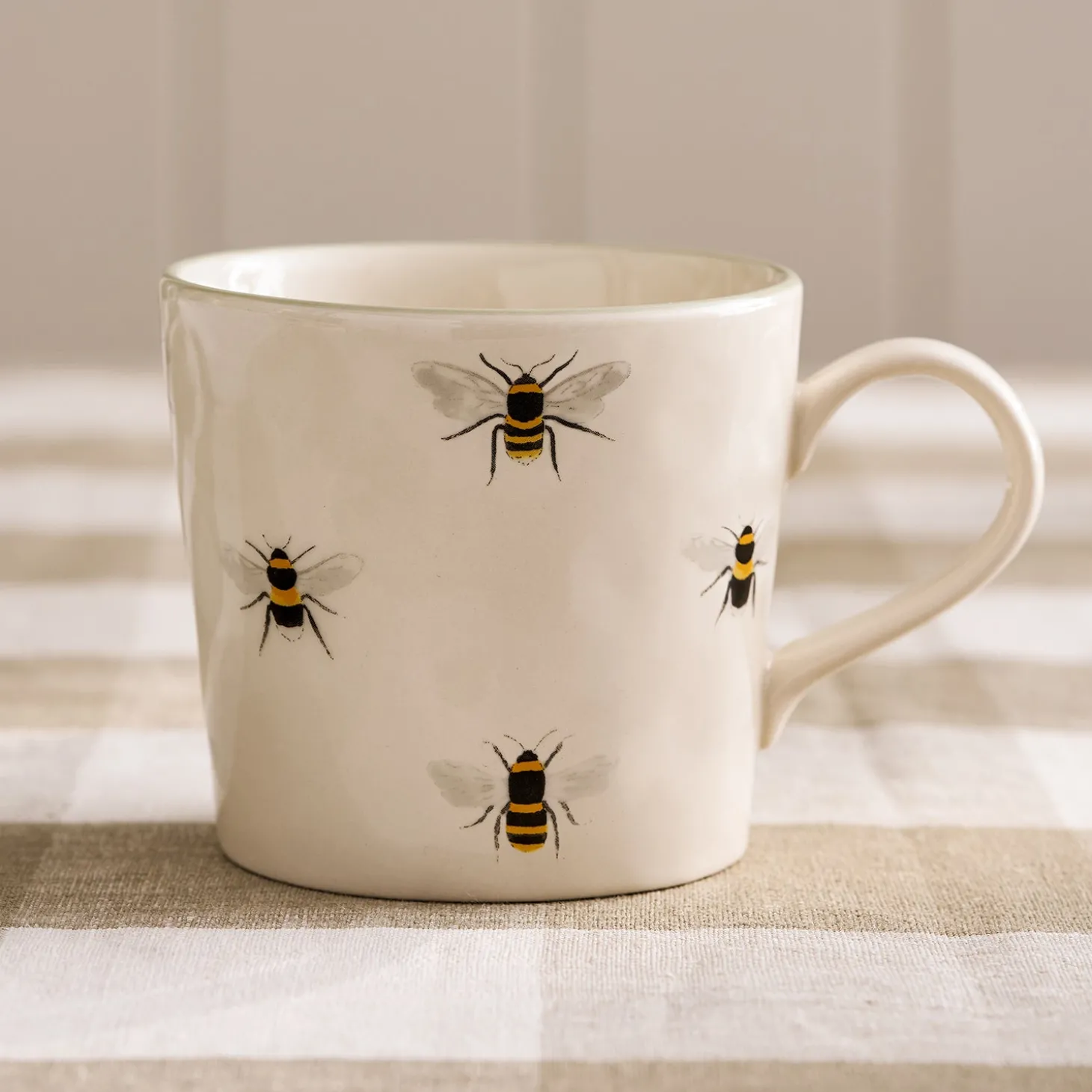 Bees Dimpled Stoneware Mug