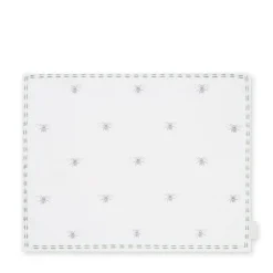 Bees Embroidered Fabric Placemats (Set of 2)
