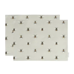 Bees Fabric Placemats (Set of 2)