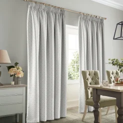 Bees & Leaves White Made to Measure Curtains