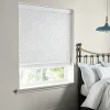 Bees & Leaves White Made to Measure Roman Blind