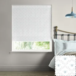 Bees & Leaves White Made to Measure Roman Blind