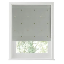 Bees Pale Slate Made to Measure Roman Blind