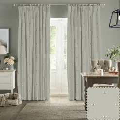 Bees Soft Linen Look Made to Measure Curtains