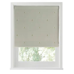 Bees Soft Linen Look Made to Measure Roman Blind