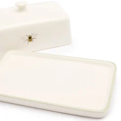 Bees Stoneware Butter Dish