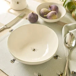 Bees Stoneware Dessert Bowl