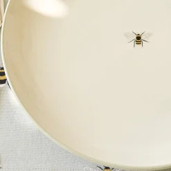 Bees Stoneware Dinner Plate