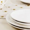 Bees White Stoneware Side Plate