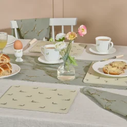 Bees White Stoneware Side Plate