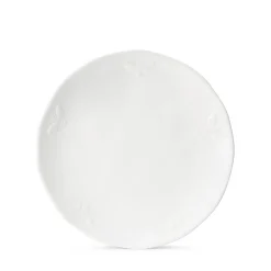 Bees White Stoneware Side Plate