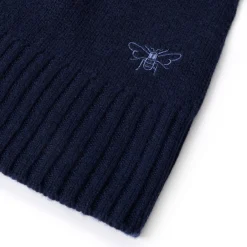 Bees Wool Cashmere Blend Jumper - Navy