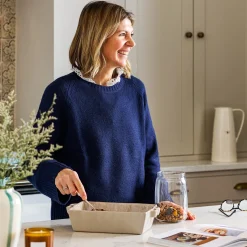 Bees Wool Cashmere Blend Jumper - Navy