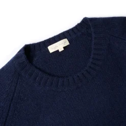Bees Wool Cashmere Blend Jumper - Navy