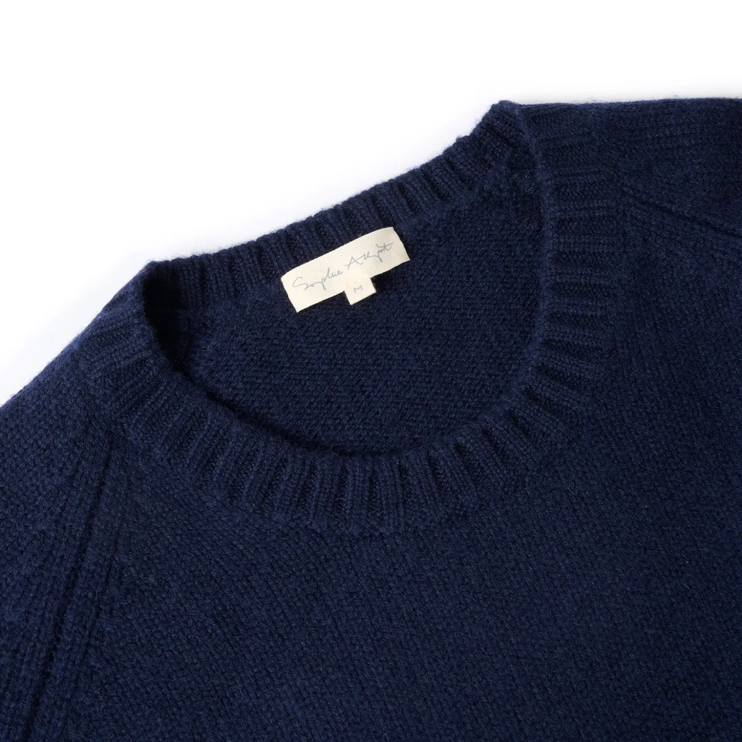 Bees Wool Cashmere Blend Jumper - Navy
