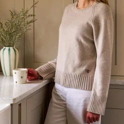 Bees Wool Cashmere Blend Jumper - Oatmeal
