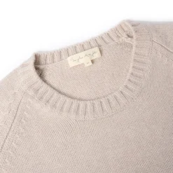 Bees Wool Cashmere Blend Jumper - Oatmeal