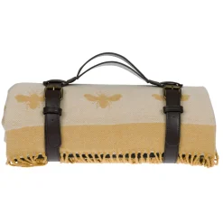 Bees Woven Picnic Blanket