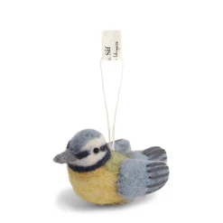 Blue Tit Felt Bauble