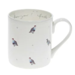 Bonjour Hello Partridge & Dot Mug