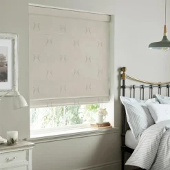 Boxing Hares Natural Made to Measure Roman Blind