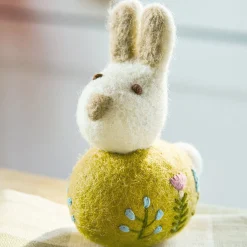 Bunny Embroidered Felt Decoration