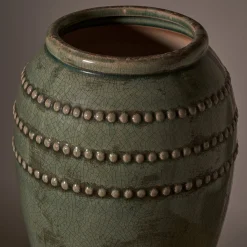 Ceramic Beaded Vase