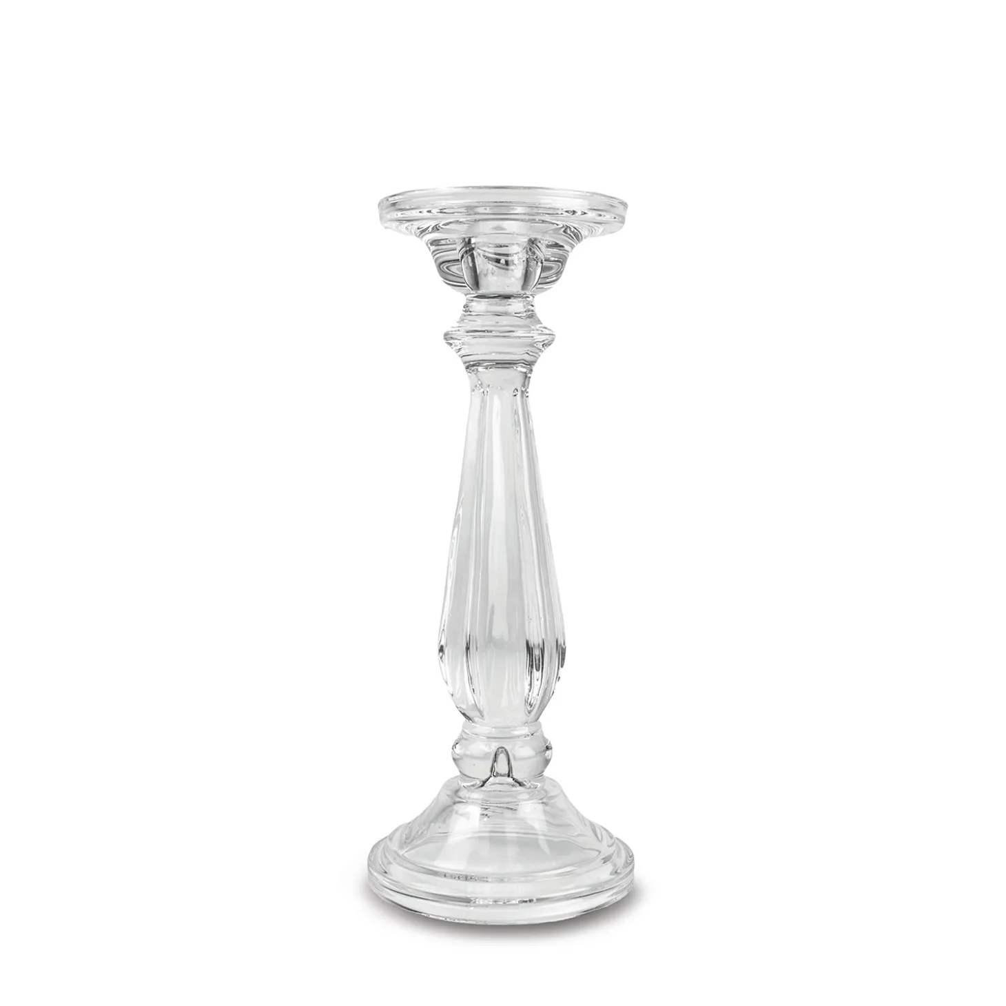 Clear Glass Candlestick