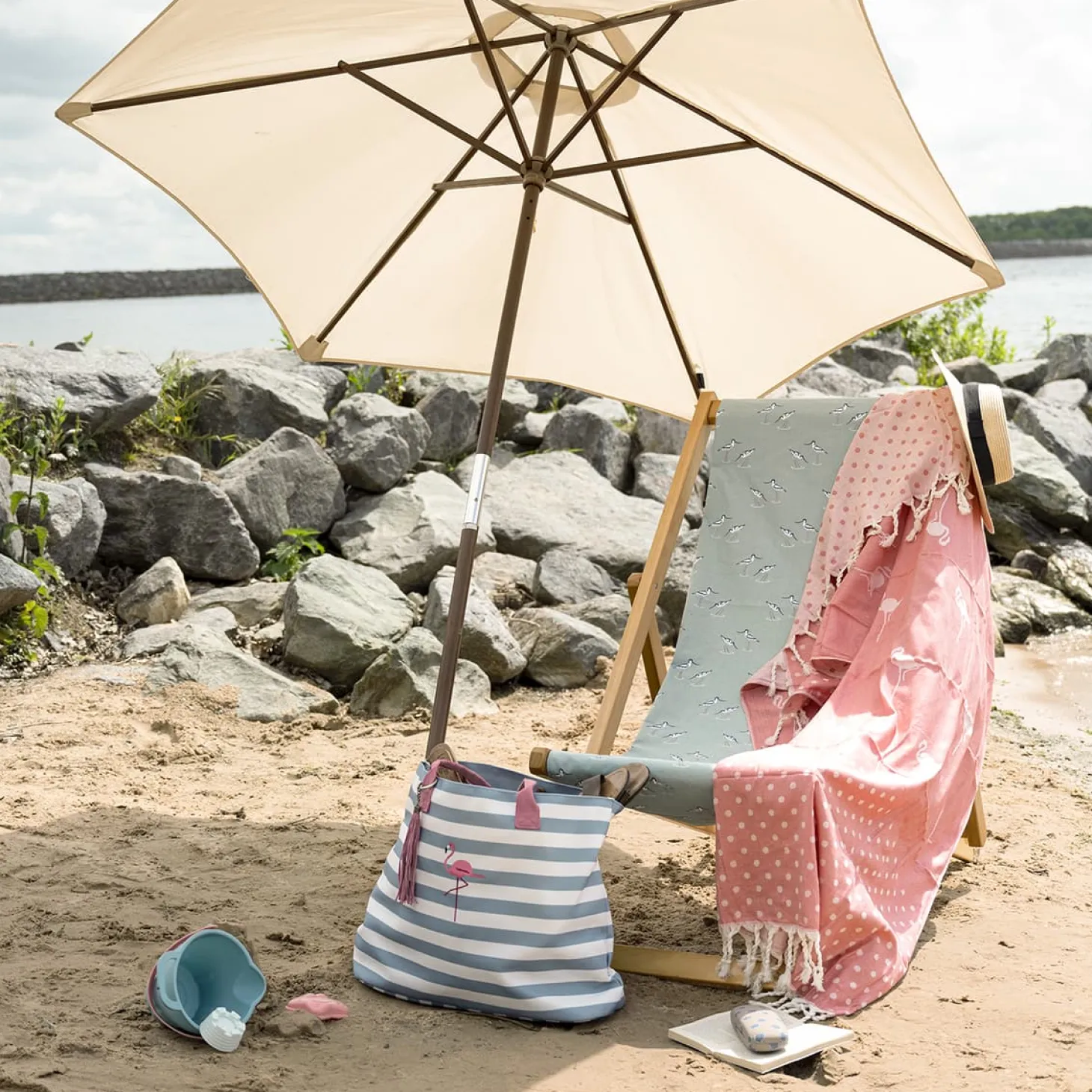 Coastal Birds Fabric by the Metre