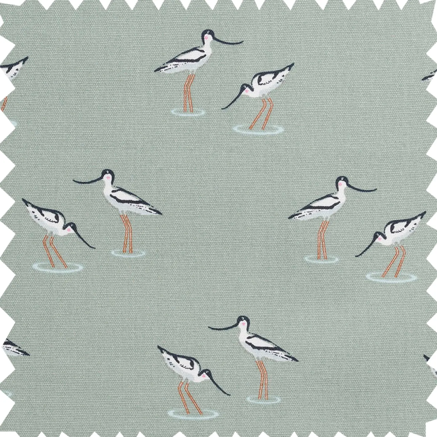 Coastal Birds Fabric by the Metre