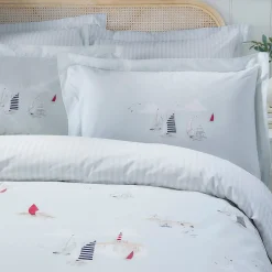 Coastal Boats Bedding Set