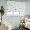 Coastal Boats Blue Made to Measure Roman Blind