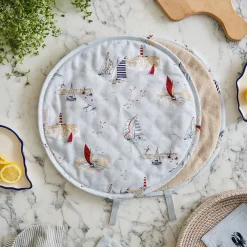 Coastal Boats Circular Hob Cover