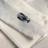 Coastal Boats Embroidered Linen Napkins (Set of 4)