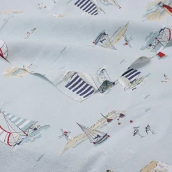 Coastal Boats Fabric By The Metre