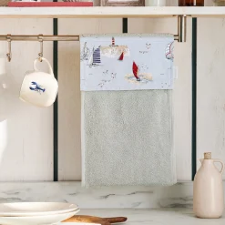 Coastal Boats Roller Hand Towel