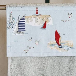 Coastal Boats Roller Hand Towel
