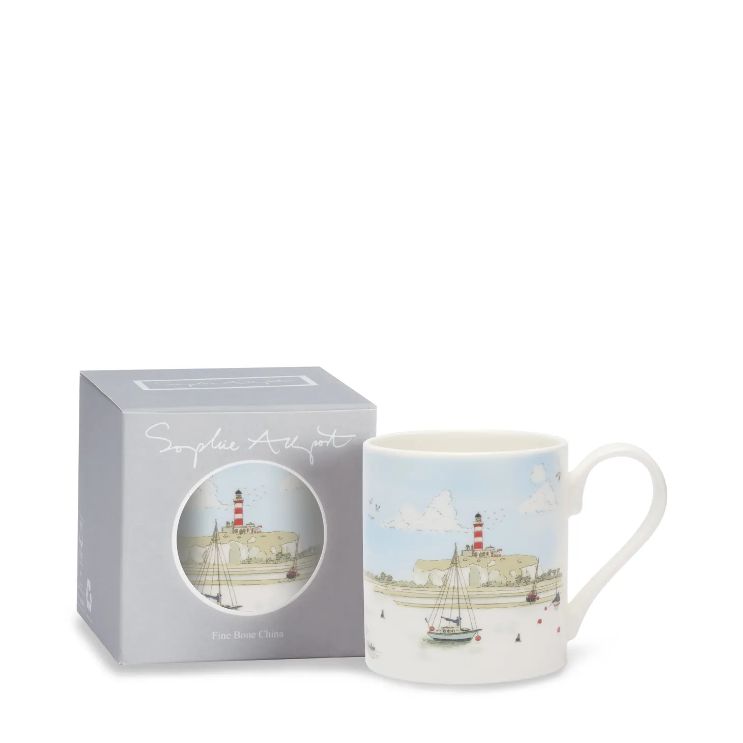 Coastal Boats Scene Mug